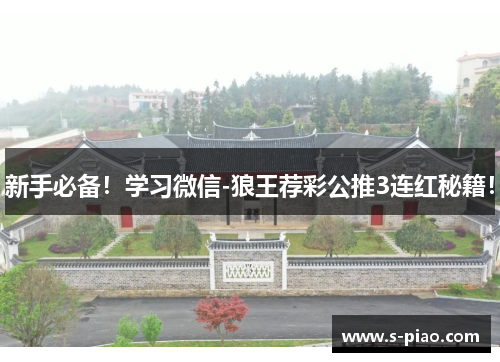 新手必备！学习微信-狼王荐彩公推3连红秘籍！